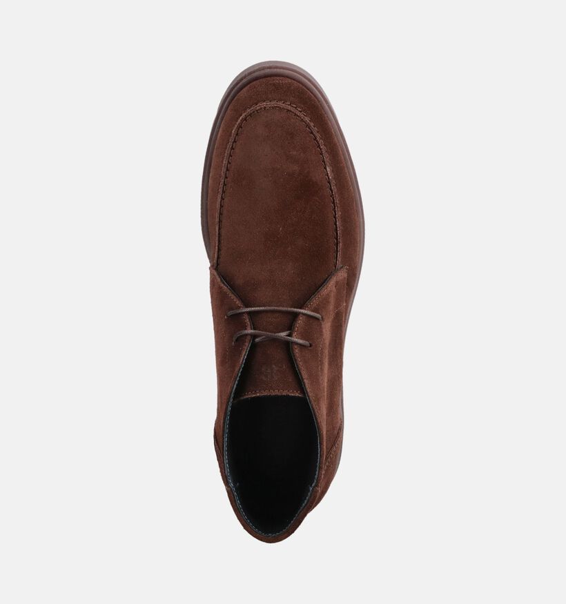 Berkelmans Baro Donkerbruine Geklede Veterschoenen voor heren (379057) - geschikt voor steunzolen