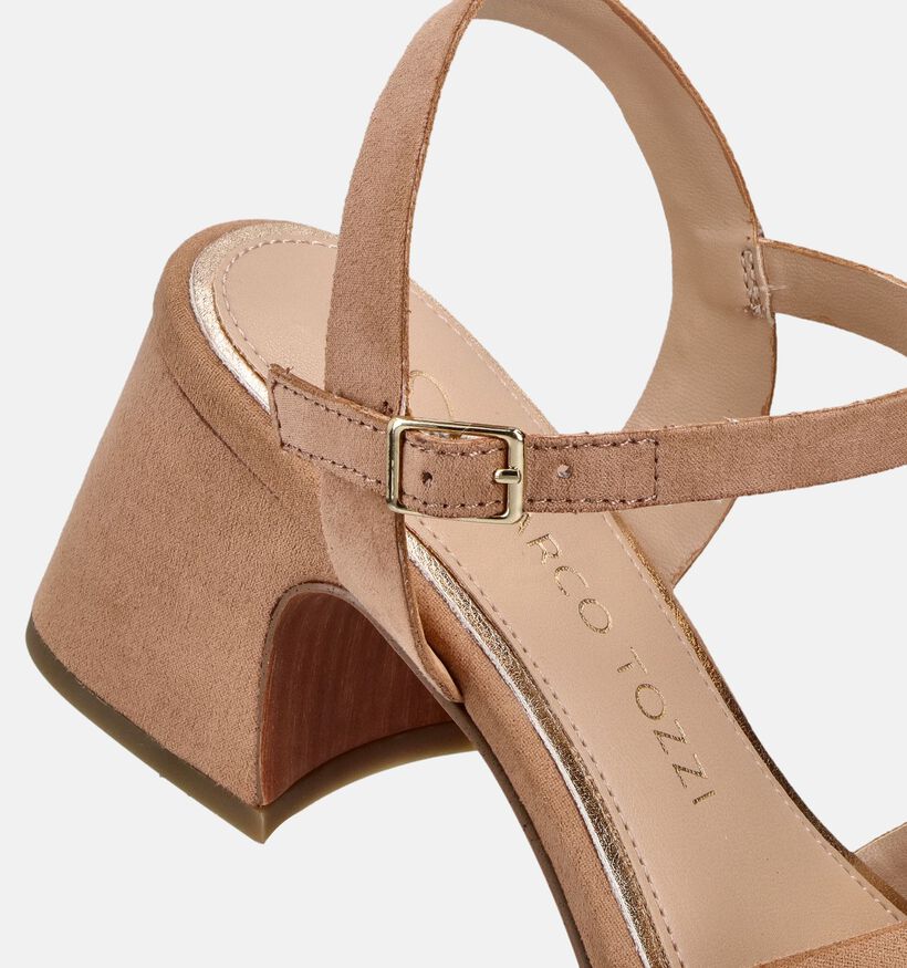 Marco Tozzi Sandales &agrave; talons en Cognac pour femmes (371873)