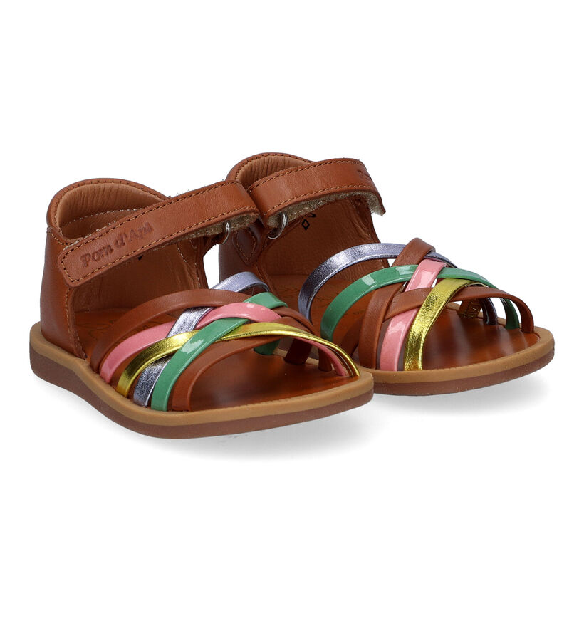 Pom d'Api Poppy Lux Cognac Sandalen voor meisjes (304767)