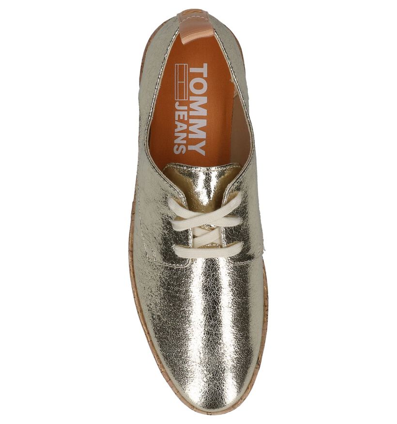 Gouden Veterschoenen Tommy Hilfiger Metallic Platform Lace Up , , pdp