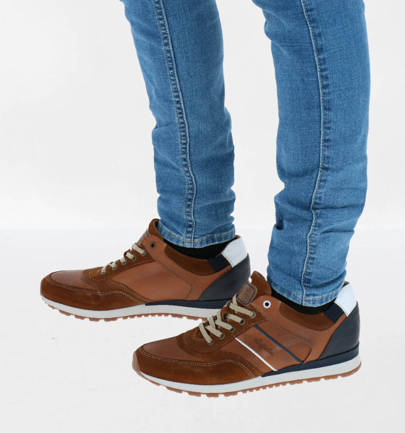 Australian Navarone Chaussures à lacets en Cognac en cuir (296009)