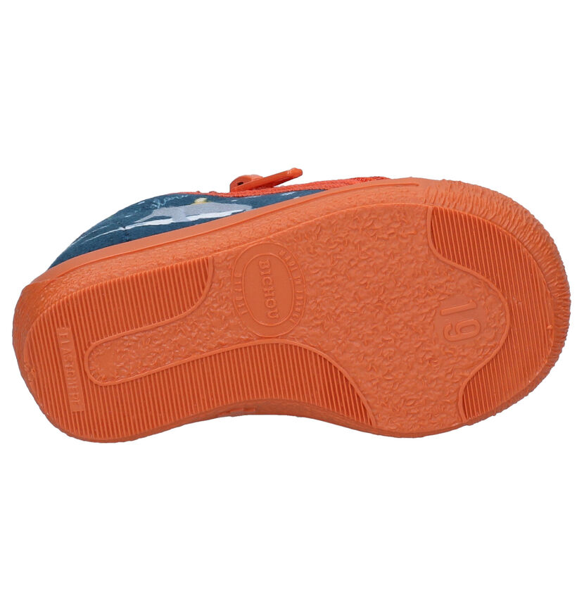 Bellamy Manoir Twins Blauwe Pantoffels in stof (299240)