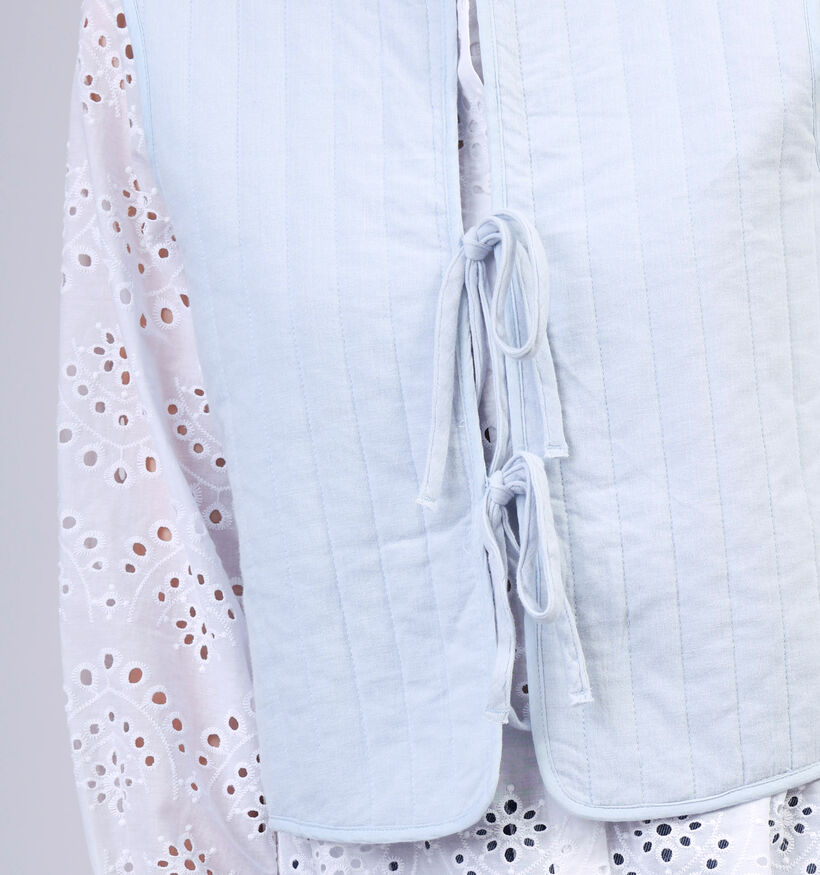 Pieces Mastina Veste courte sans manches en Bleu pour femmes (352456)