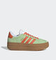 adidas VL Court Bold Groene/Oranje Sneakers voor jongens, meisjes (366062) - geschikt voor steunzolen