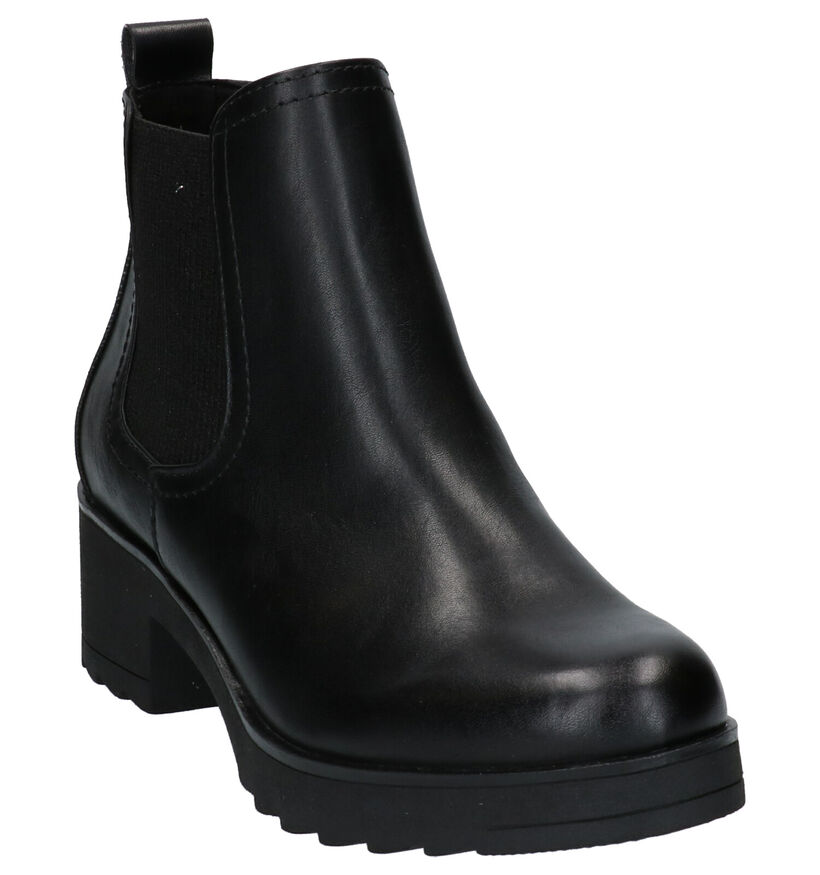 Marco Tozzi Zwarte Chelsea Boots in kunstleer (257256)