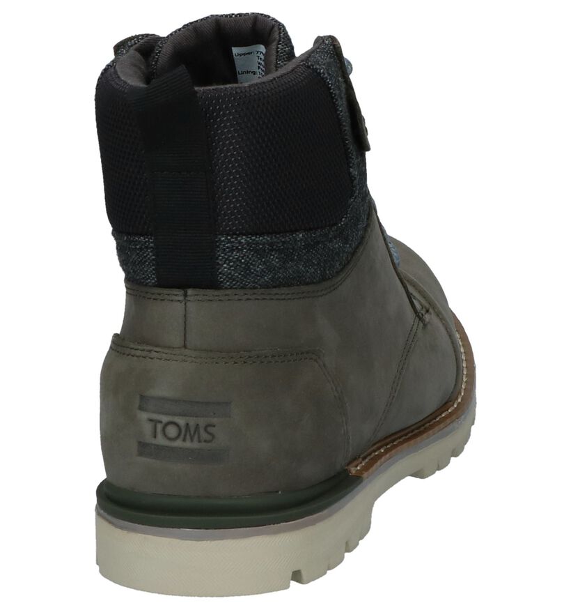 Toms Donker grijze Boots in stof (232341)