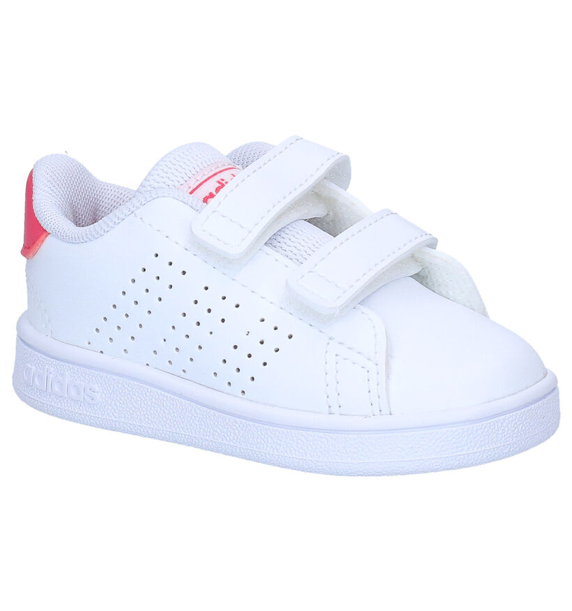 adidas Advantage I Chaussures pour bébé en Blanc en simili cuir (284709)