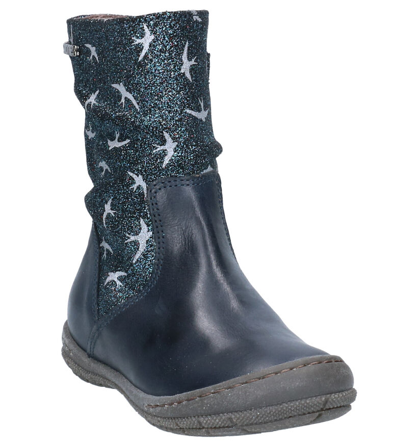 STONES and BONES Pemar Bottes en Bleu en cuir (255525)