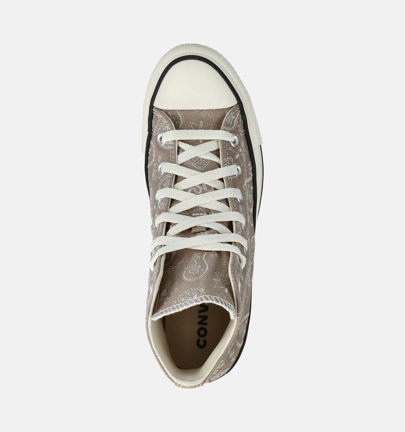 Converse Chuck Taylor All Star Paisley Pop Lichtbruine Sneakers voor dames (376043) - geschikt voor steunzolen