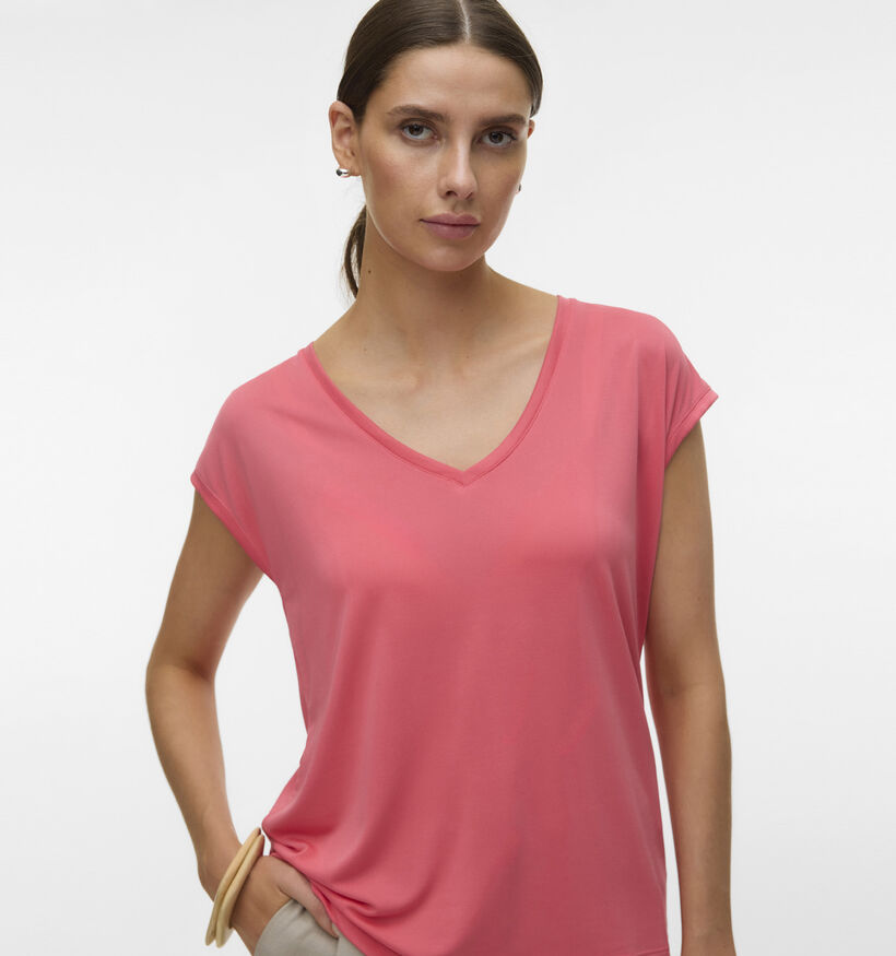 Vero Moda Filli Roze T-shirt voor dames (369417)