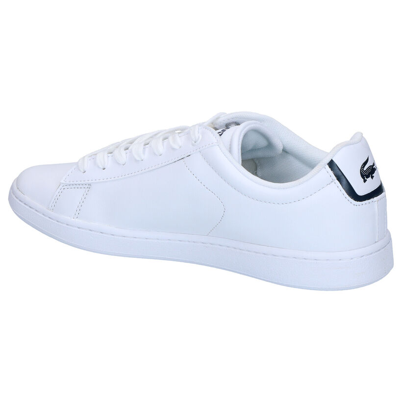 Lacoste Carnaby Sneakers en Blanc en cuir (266917)