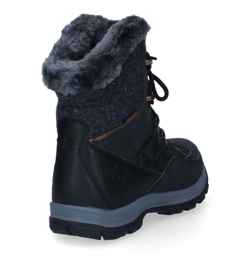 Jack Wolfskin Cold Bay Texapore Zwarte Snowboots in kunststof (294189)