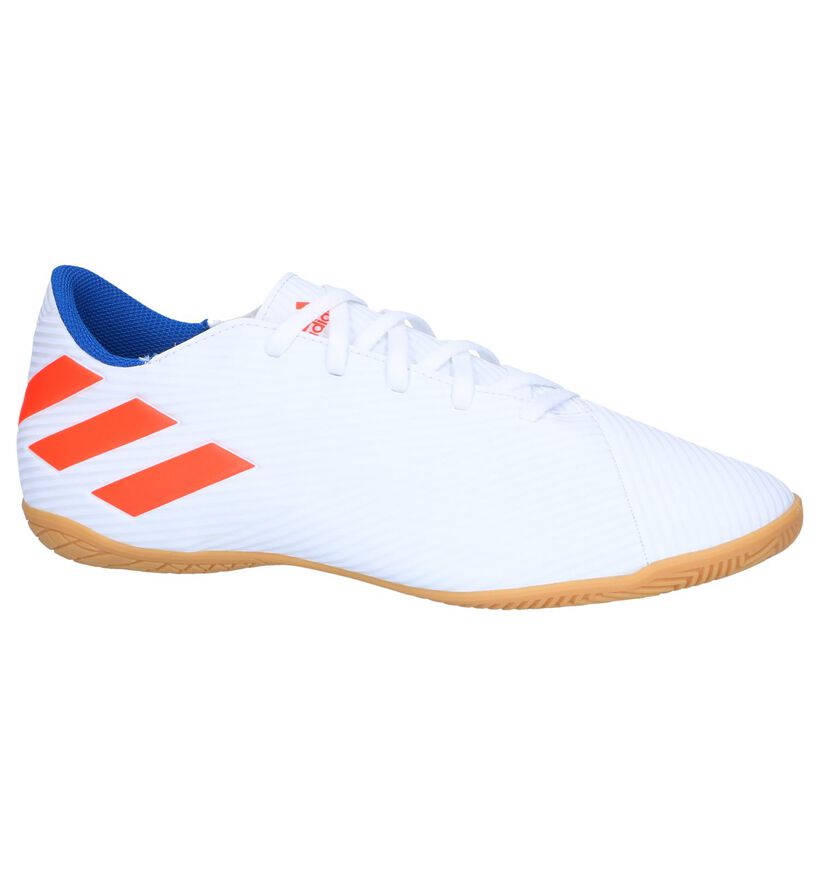 adidas Nemeziz Messi Chaussures de Foot pour Intérieur en blanc en simili cuir (251543)