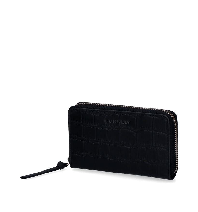 Burkely Icon Ivy Porte-monnaie zippé en Noir en cuir (308796)