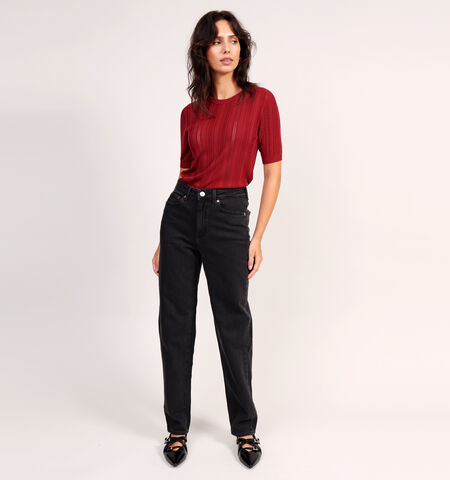 Mom jeans noir