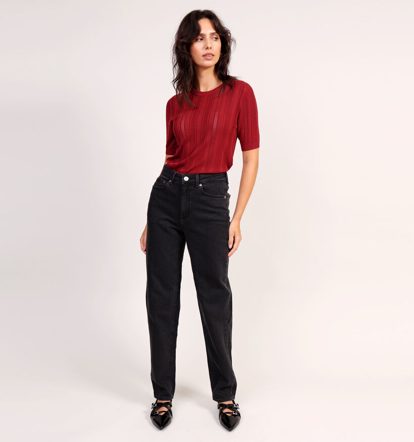 Vero Moda Tessa Mom Jeans en Noir pour femmes (368832)
