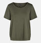 Vero Moda Curve Forest Night Chali Groene T-shirt voor dames (378132)