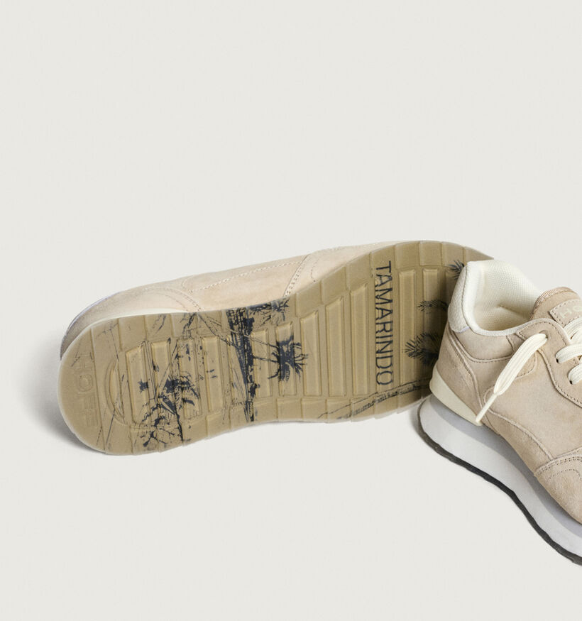 HOFF City Tamarindo Beige Veterschoenen voor heren (352503) - geschikt voor steunzolen