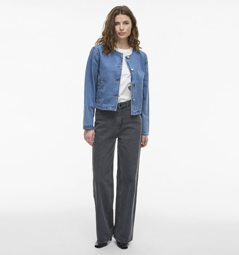 Vila Reba Veste en jeans en Bleu pour femmes (351736)