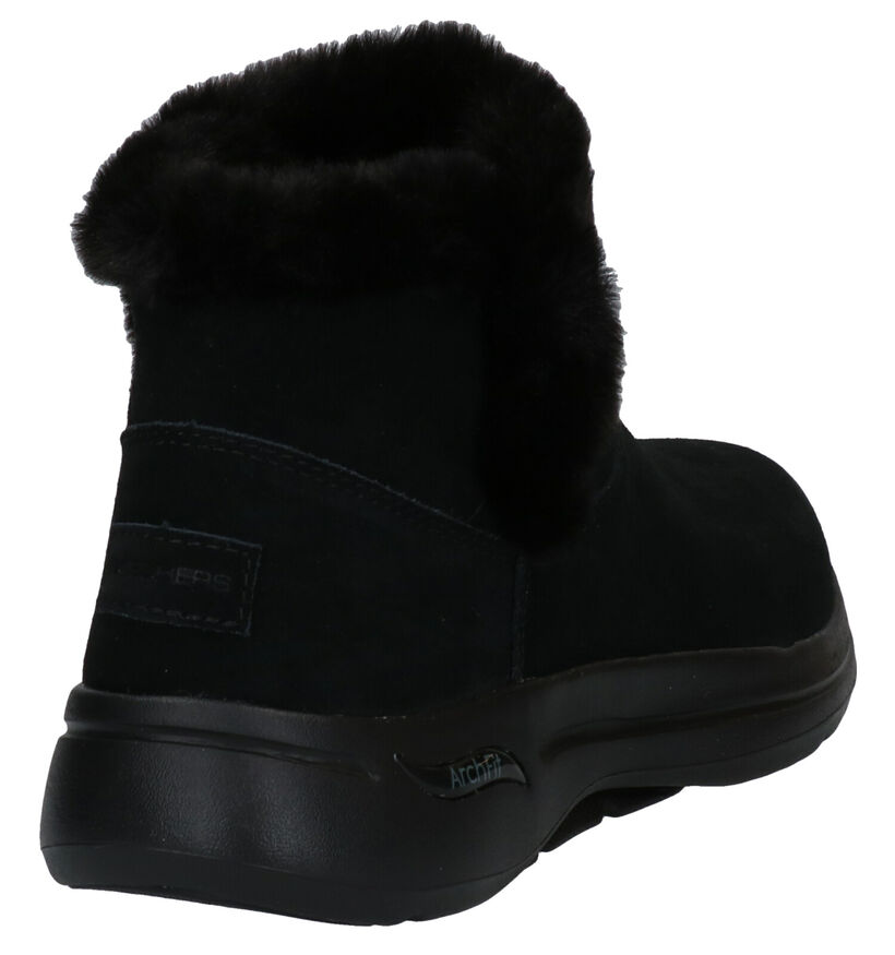 Skechers Go Walk Bottes de Neige en Cognac en nubuck (295686)