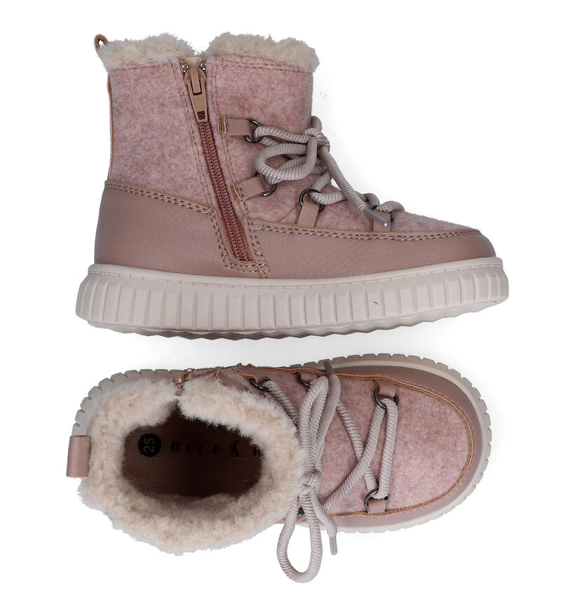 Milo & Mila Bottes de neige en Rose pour filles (313582)