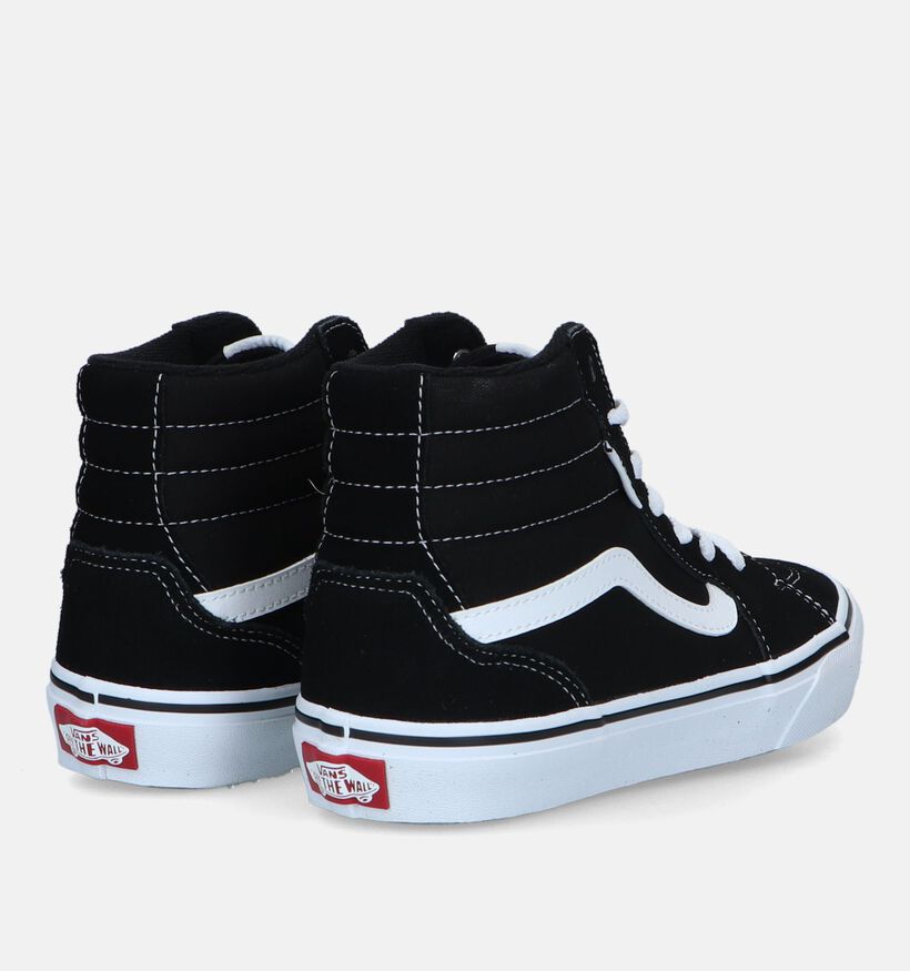 Vans Filmore Hi Baskets de skate en Noir pour filles, garçons (327960)