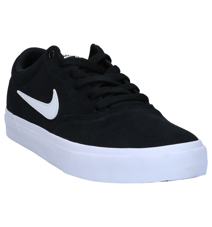 Nike SB Charge Zwarte Sneakers in daim (289576)