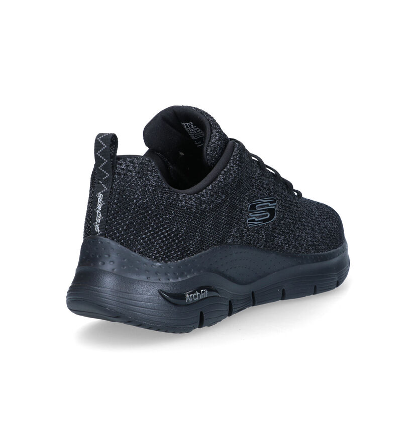 Skechers Arch Fit Paradyme Baskets en Noir pour hommes (323086)