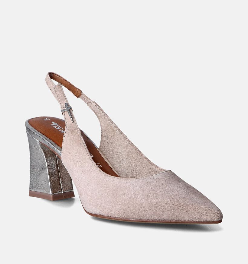 Tamaris Escarpins slingback en Taupe pour femmes (356958)