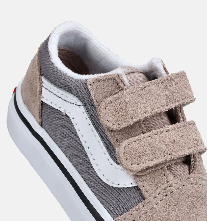 Vans Old Skool Baskets en Gris/Taupe pour gar&ccedil;ons, filles (368987)