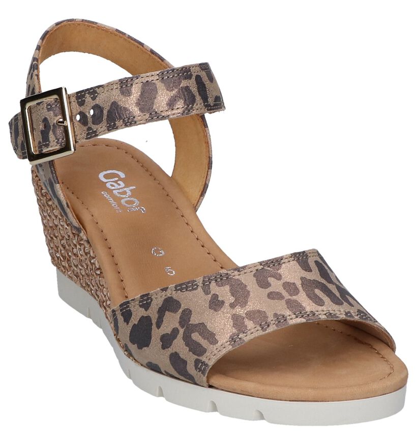 Taupe Sandalen Gabor Comfort in daim (245556)