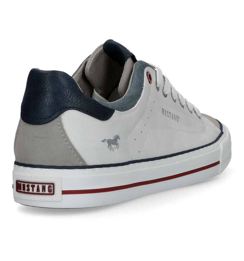 Mustang Witte Veterschoenen voor heren (323399)