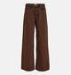 Minus MSDilara Donkerbruine Jeansbroek voor dames (361738)