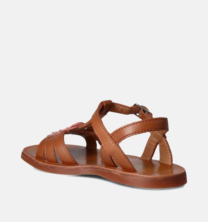 Pom d'Api Plagette Alto Cognac Sandalen voor meisjes (354601)