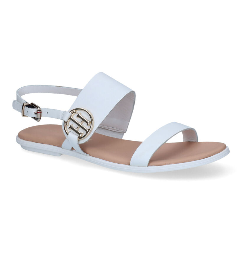 Tommy Hilfiger Round Flat Sandales en Noir pour femmes (303980)