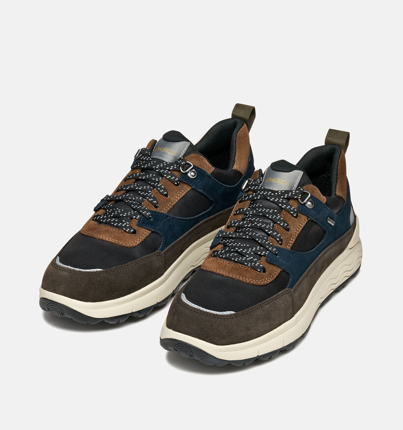 Geox Spherica Chaussures plates en Marron pour hommes (360101) - pour semelles orthopédiques