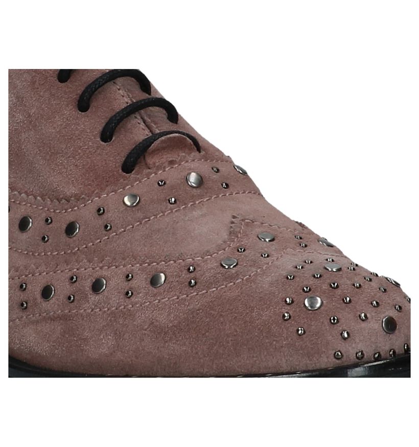 Gadea Chaussures à lacets en Rose foncé en daim (232085)