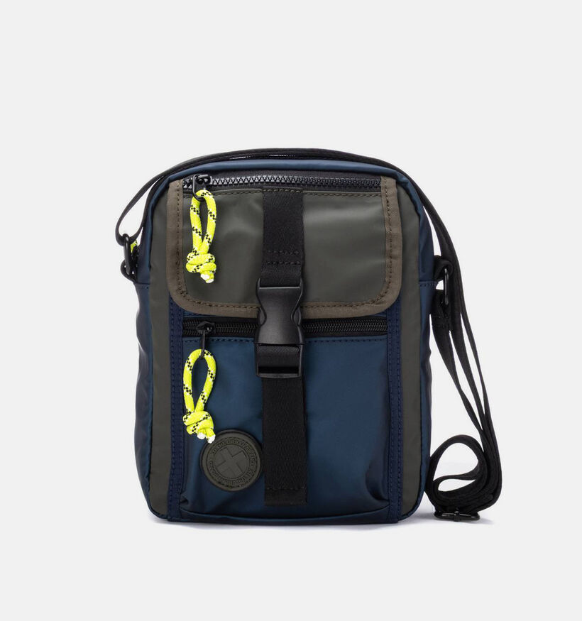 Xti Kakigroene/Donkerblauwe Crossbodytas voor heren (373601)