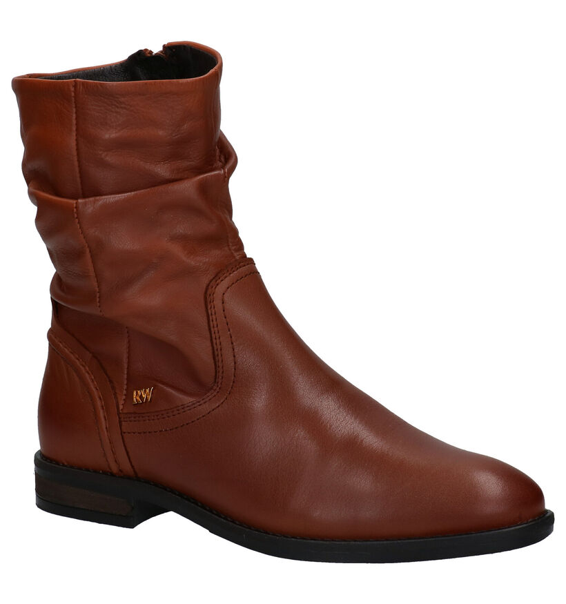 River Woods Exoda Cognac Korte Laarzen in leer (281961)