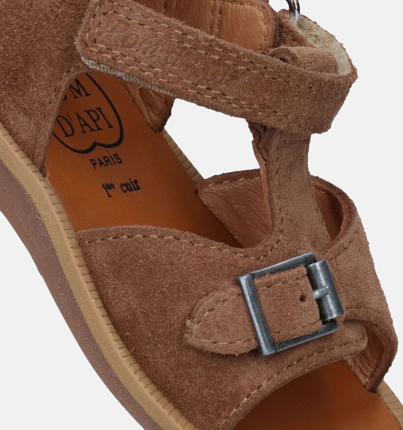 Pom d'Api Poppy Easy Sandales pour bébé en Camel pour garçons (338015)