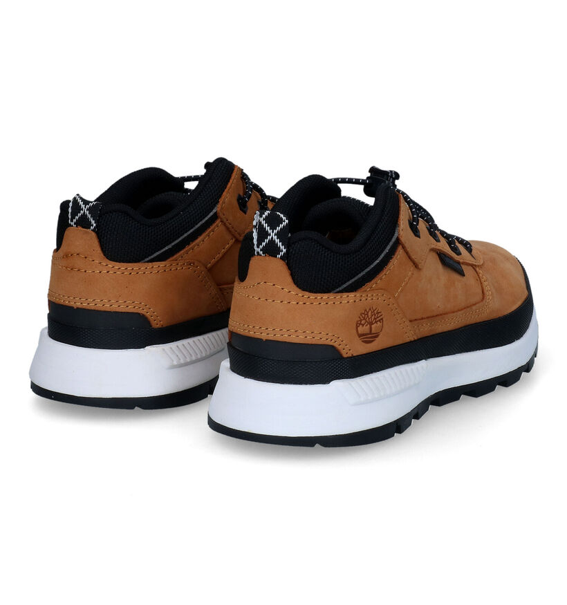 Timberland Field Tracker Low Bottines en Cognac pour garçons (329079) - pour semelles orthopédiques