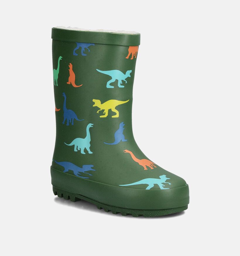 Xplor Rainboot Groene Gevoerde Regenlaarzen Dino's voor meisjes, jongens (360159) - geschikt voor steunzolen