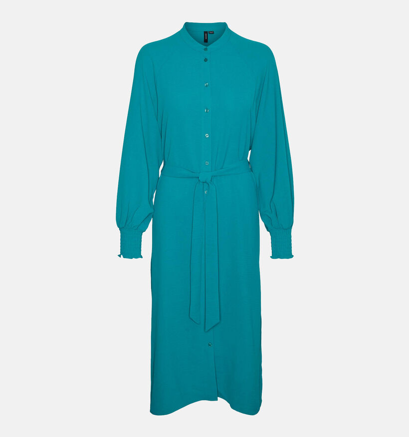 Vero Moda Carla Robe chemise en Turquoise pour femmes (330870)
