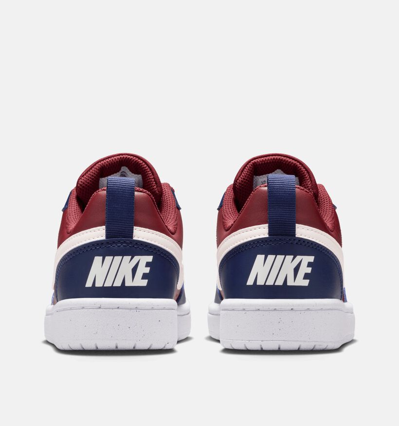 Nike Court Borough Baskets en Rouge/Bleu pour filles, garçons (359835) - pour semelles orthopédiques