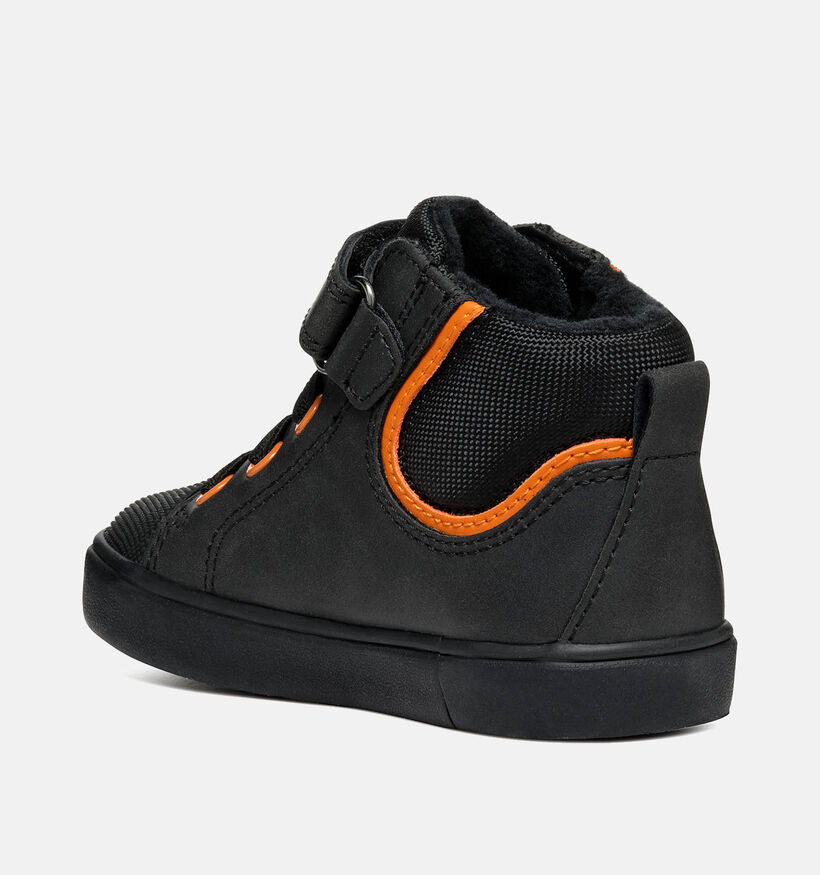 Geox Gisli Zwarte Hoge schoenen voor jongens (345944) - geschikt voor steunzolen