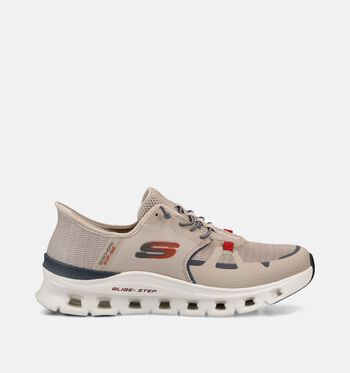 Skechers Glide-Step Low Sneakers Zwart/Wit/Taupe/Blauw/Groen/Grijs