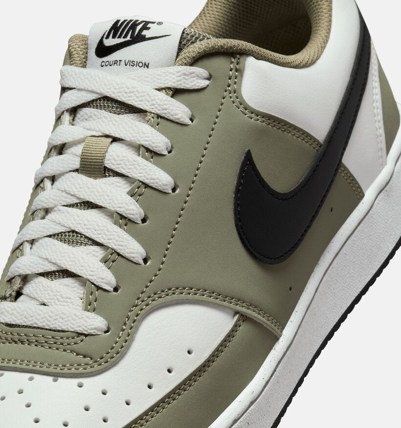 Nike Court Vision Low Next Nature Witte/Groene Sneakers voor heren (369286)