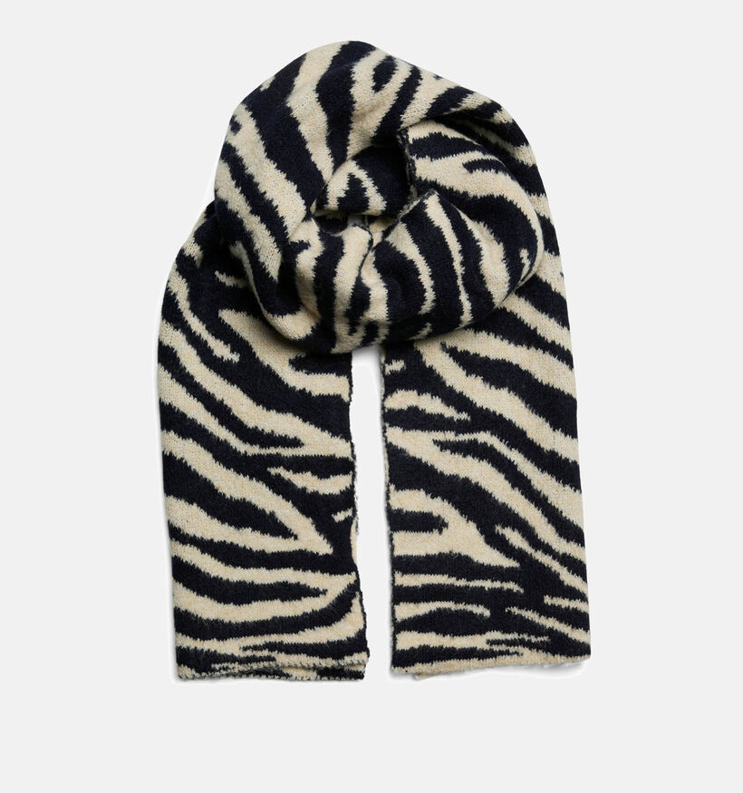 Pieces Juanita Châle Beige à imprimé zèbre pour femmes (364010)
