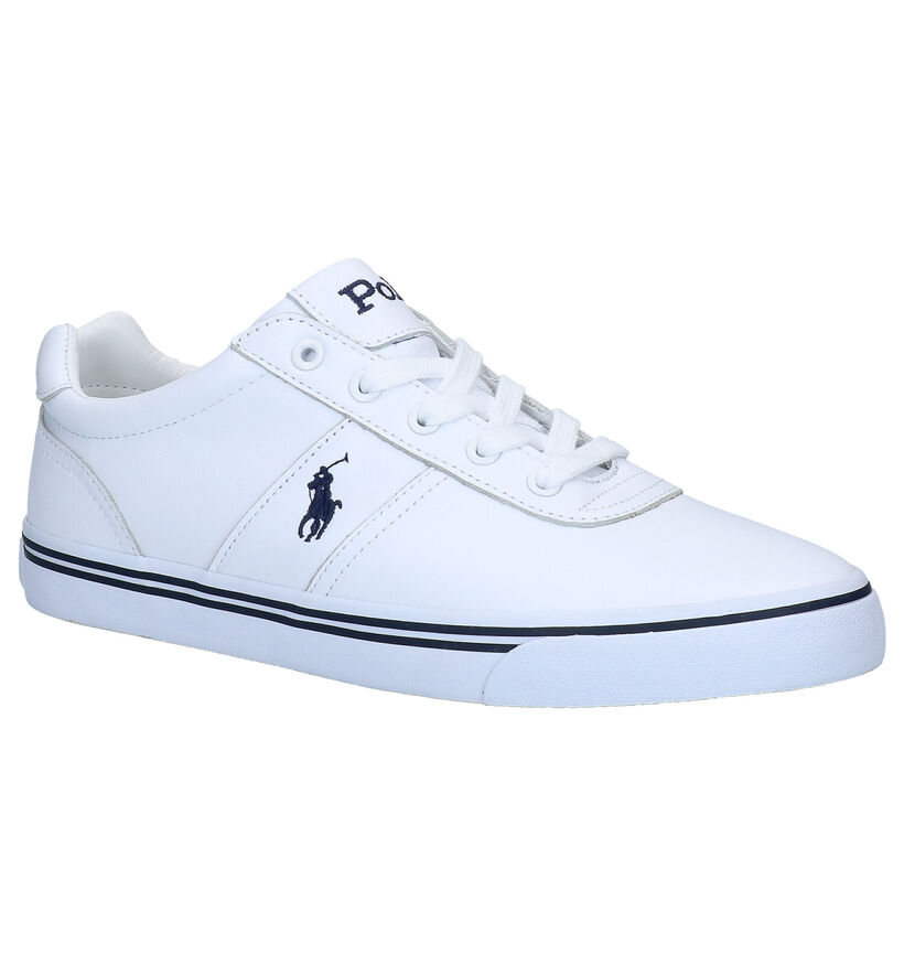 Polo Ralph Lauren Hanford Baskets en Blanc en cuir (290677)