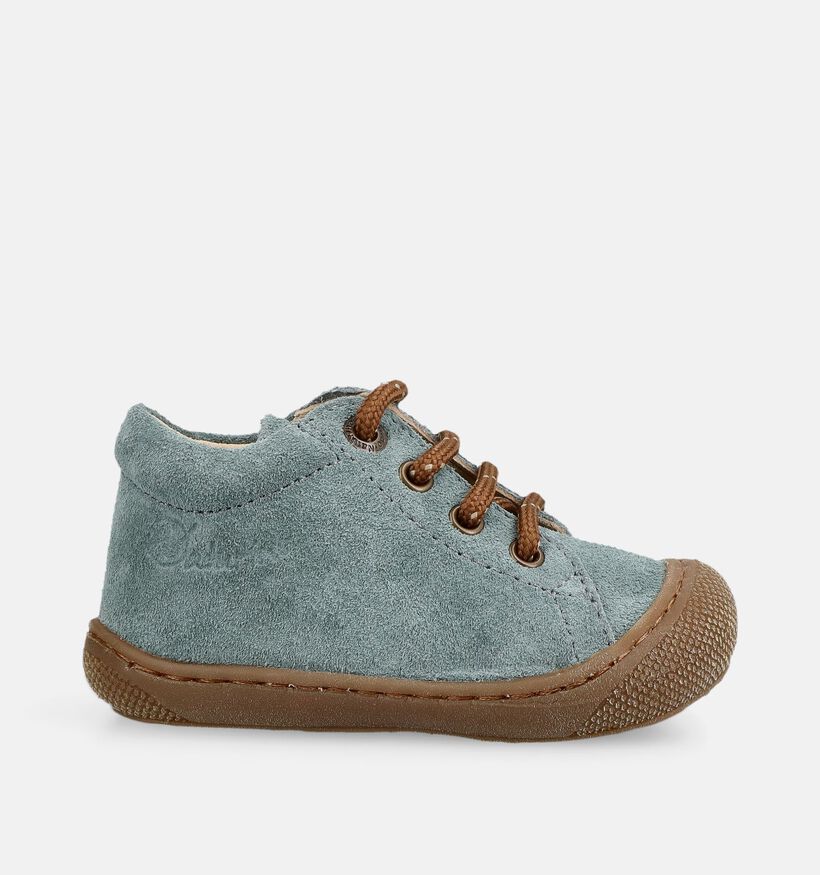 Naturino Cocoon Suede Boots &agrave; lacets pour b&eacute;b&eacute; en Bleu pour gar&ccedil;ons (380134) - pour semelles orthop&eacute;diques